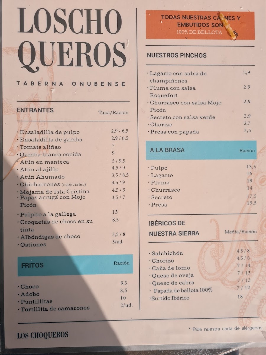 Bar restaurante Los Choqueros Photo Menu 10