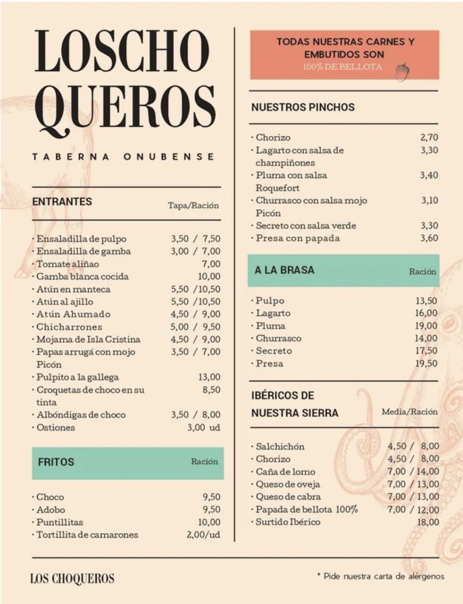 Bar restaurante Los Choqueros Photo Menu 4