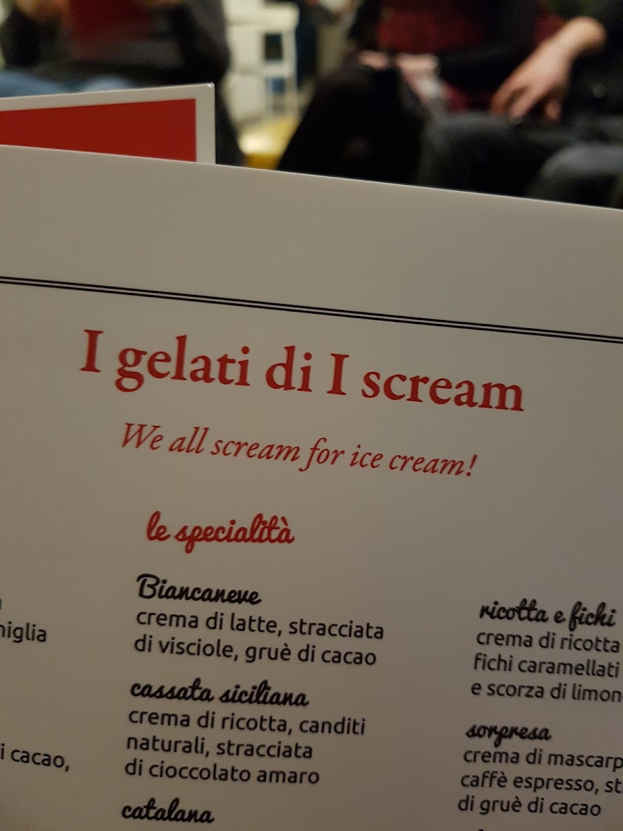 I Scream aperigelateria Photo Menu 1