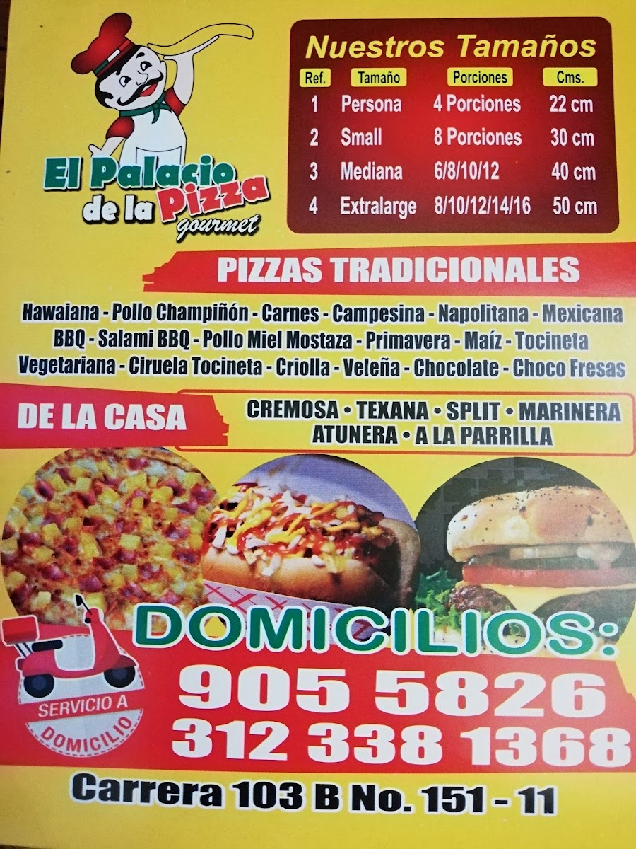 Palacio de la Pizaa Photo Menu 1