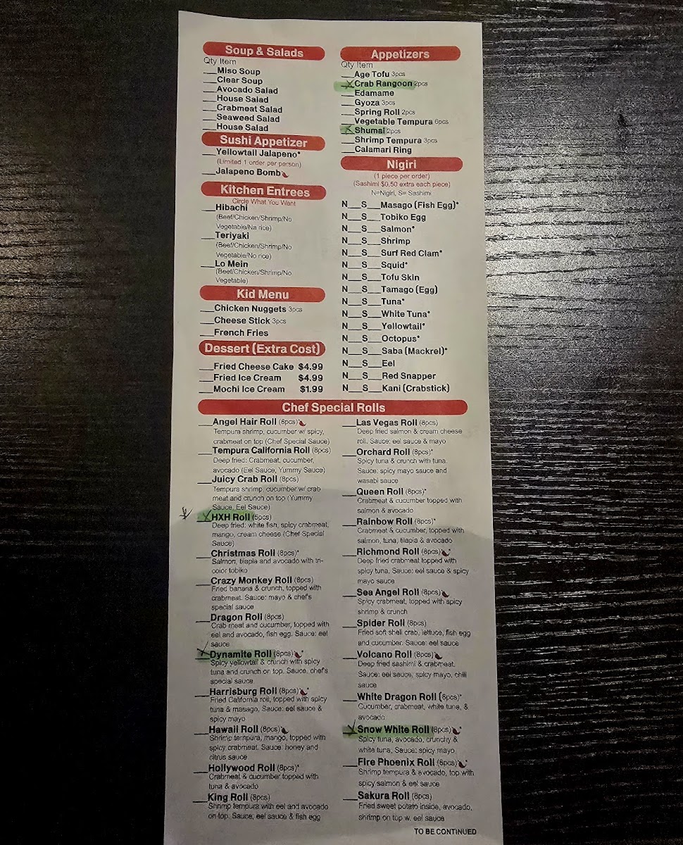 Umi Sushi All You Can Eat Photo Menu 5