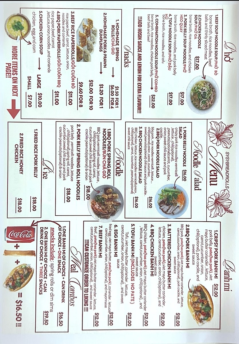 sysybreadrolls Photo Menu 1