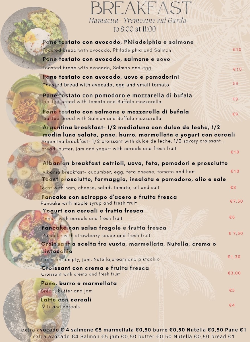 Mamacita Photo Menu 1