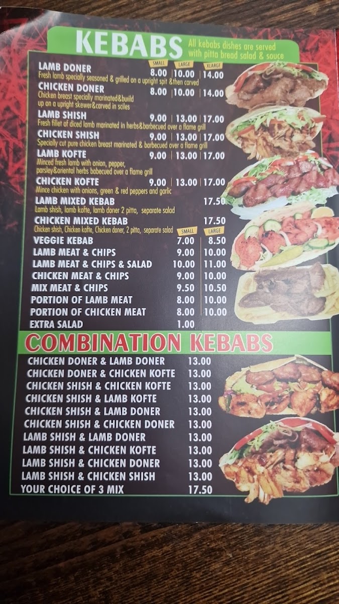 Horley Charcoal Grill Photo Menu 1