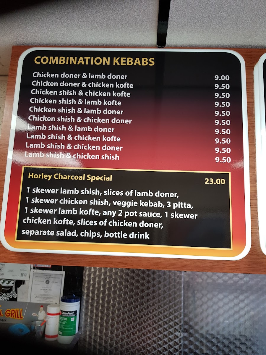 Horley Charcoal Grill Photo Menu 6