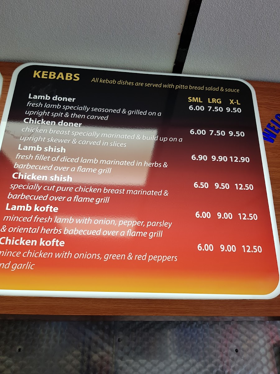 Horley Charcoal Grill Photo Menu 9