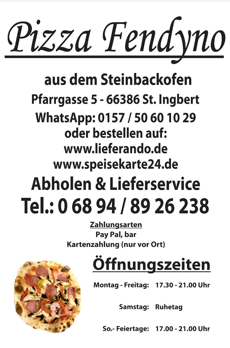 Pizza Fendyno Photo Menu 4