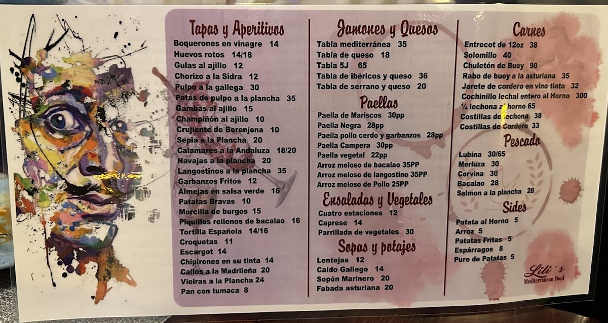 Lili's Fusion Restaurant Photo Menu 1