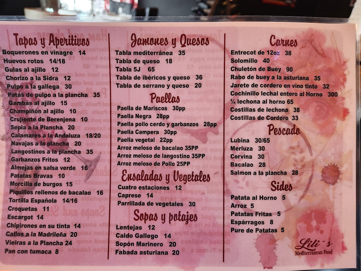 Lili's Fusion Restaurant Photo Menu 3