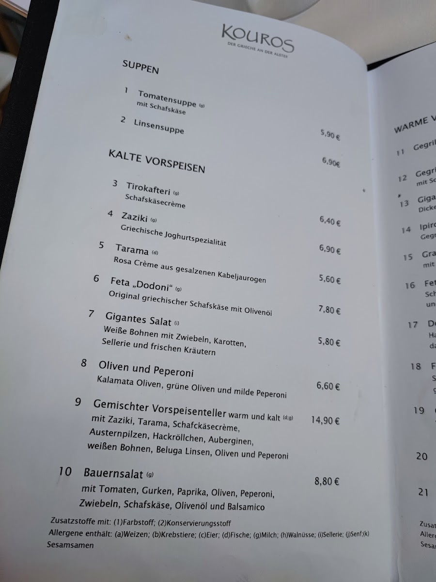 Kouros Restaurant - Der Grieche an der Alster Photo Menu 9