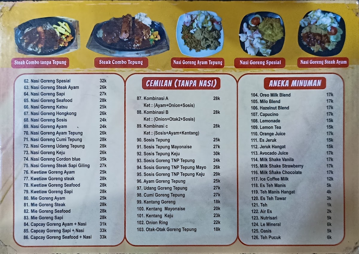 WARUNG STEAK 76 Grogol Photo Menu 4