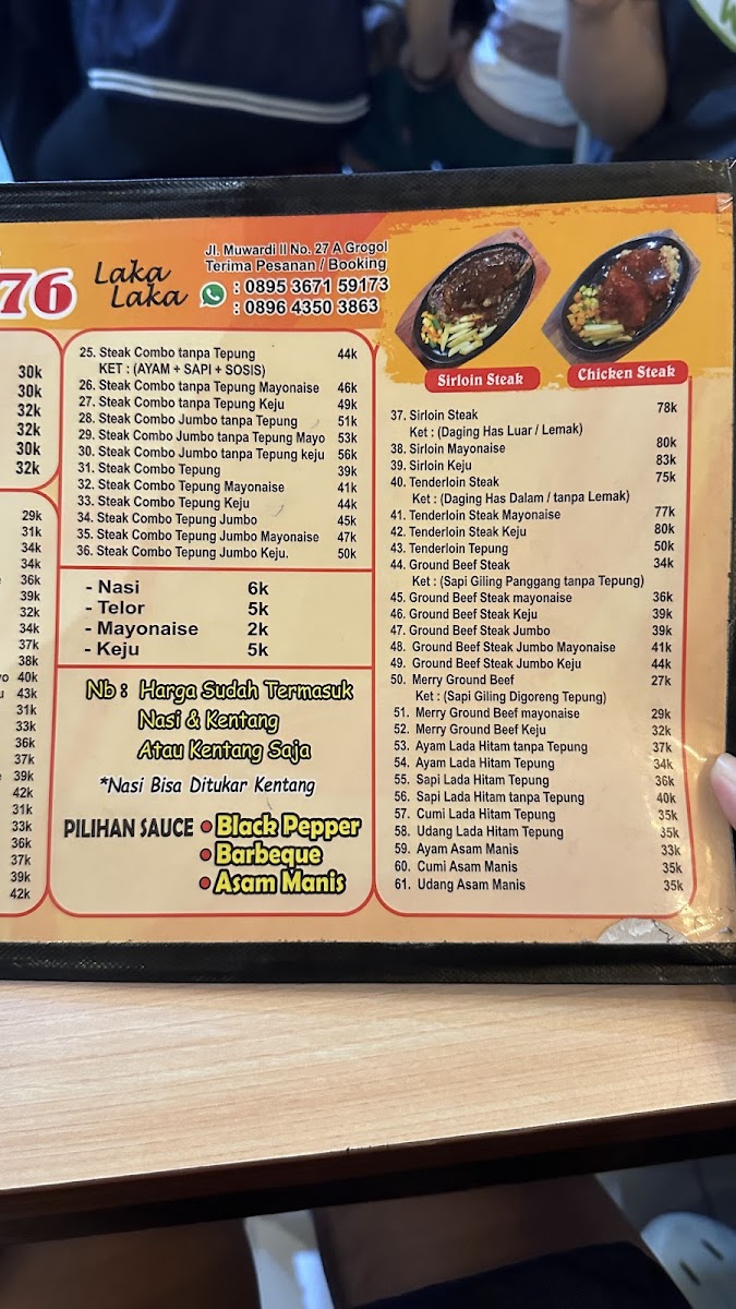 WARUNG STEAK 76 Grogol Photo Menu 7