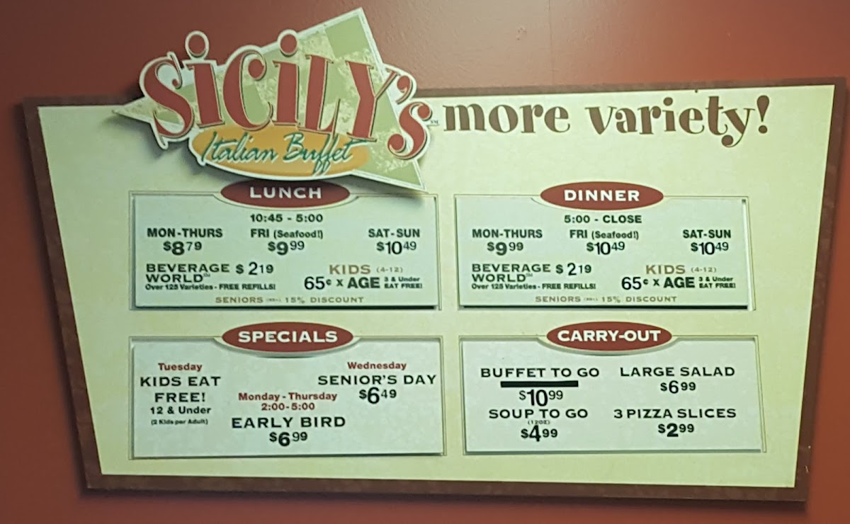 Sicily's Pizza St. Martin Photo Menu 3