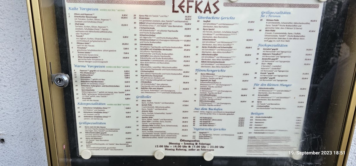 Restaurant Lefkas (ehem.Athos) Photo Menu 8