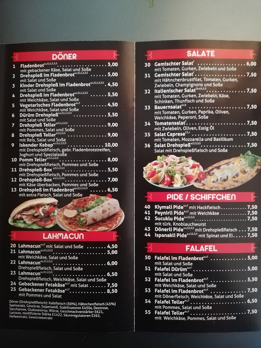 Anspacher Döner & Pizzahaus Photo Menu 1
