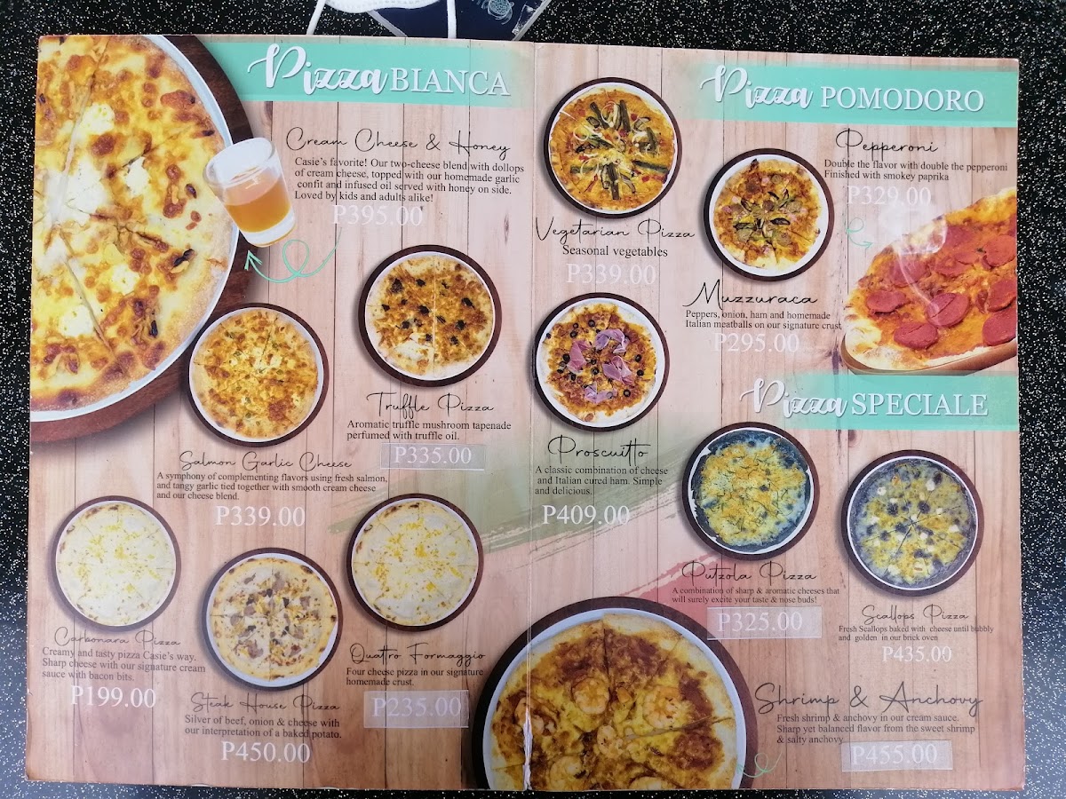 Casie's Restaurant Photo Menu 1