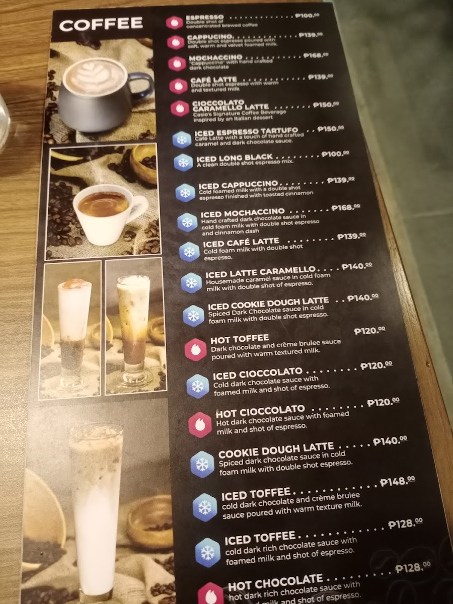 Casie's Restaurant Photo Menu 2