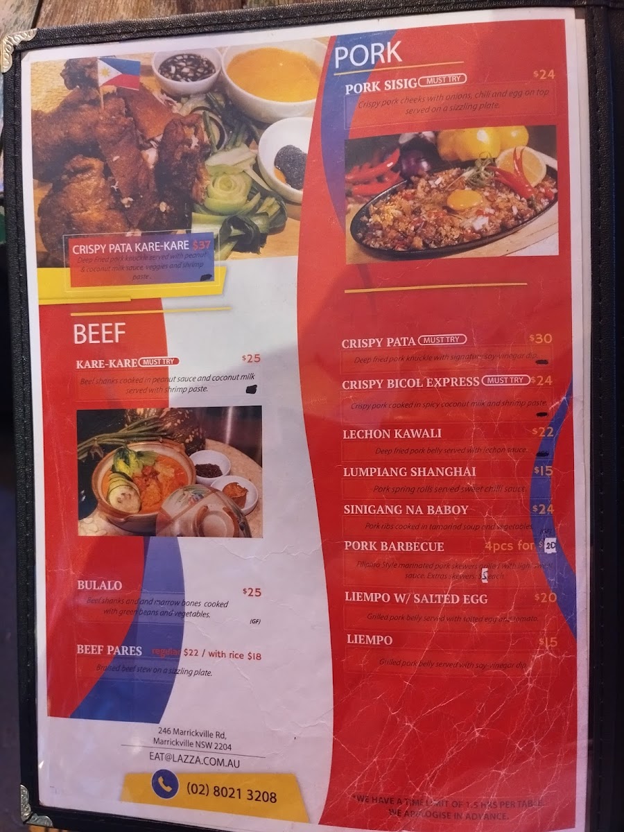 Lazza Marrickville Photo Menu 10