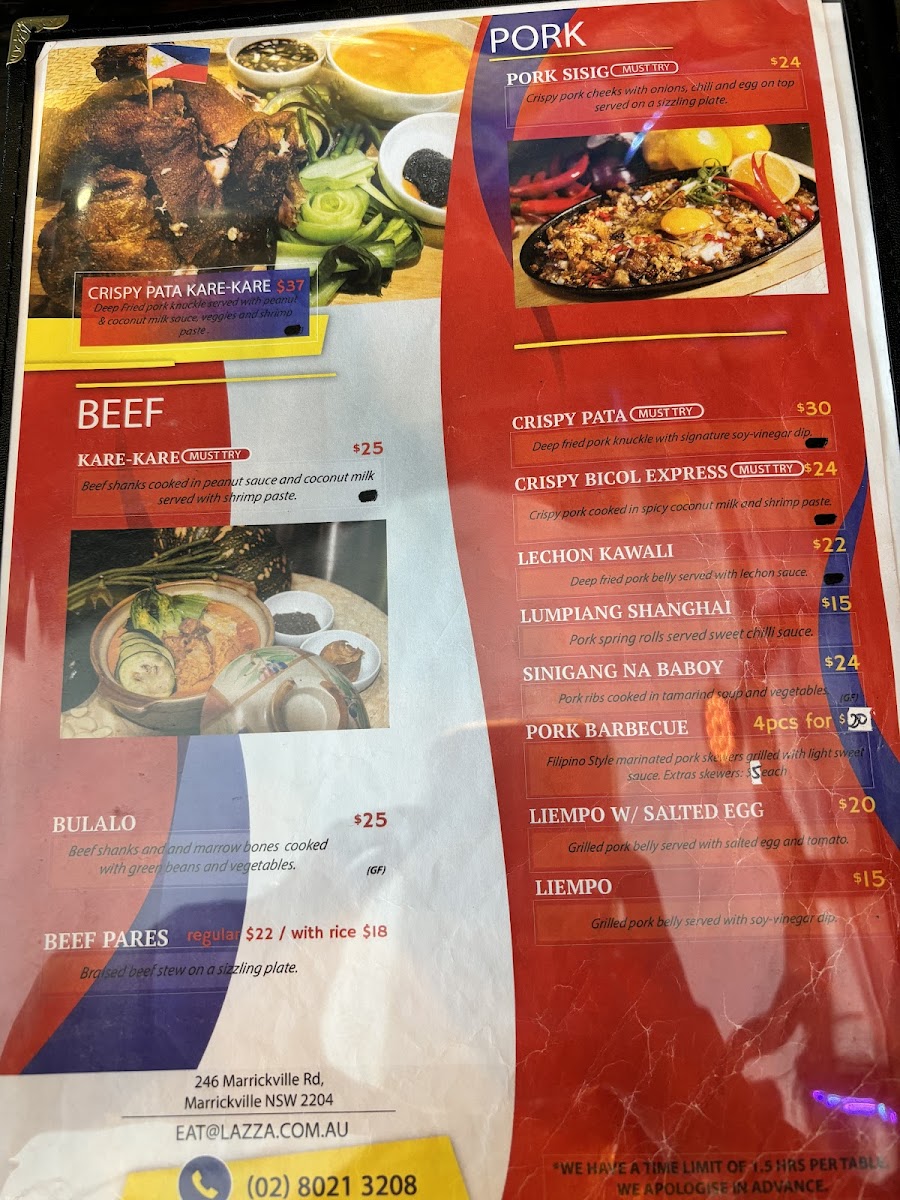 Lazza Marrickville Photo Menu 4