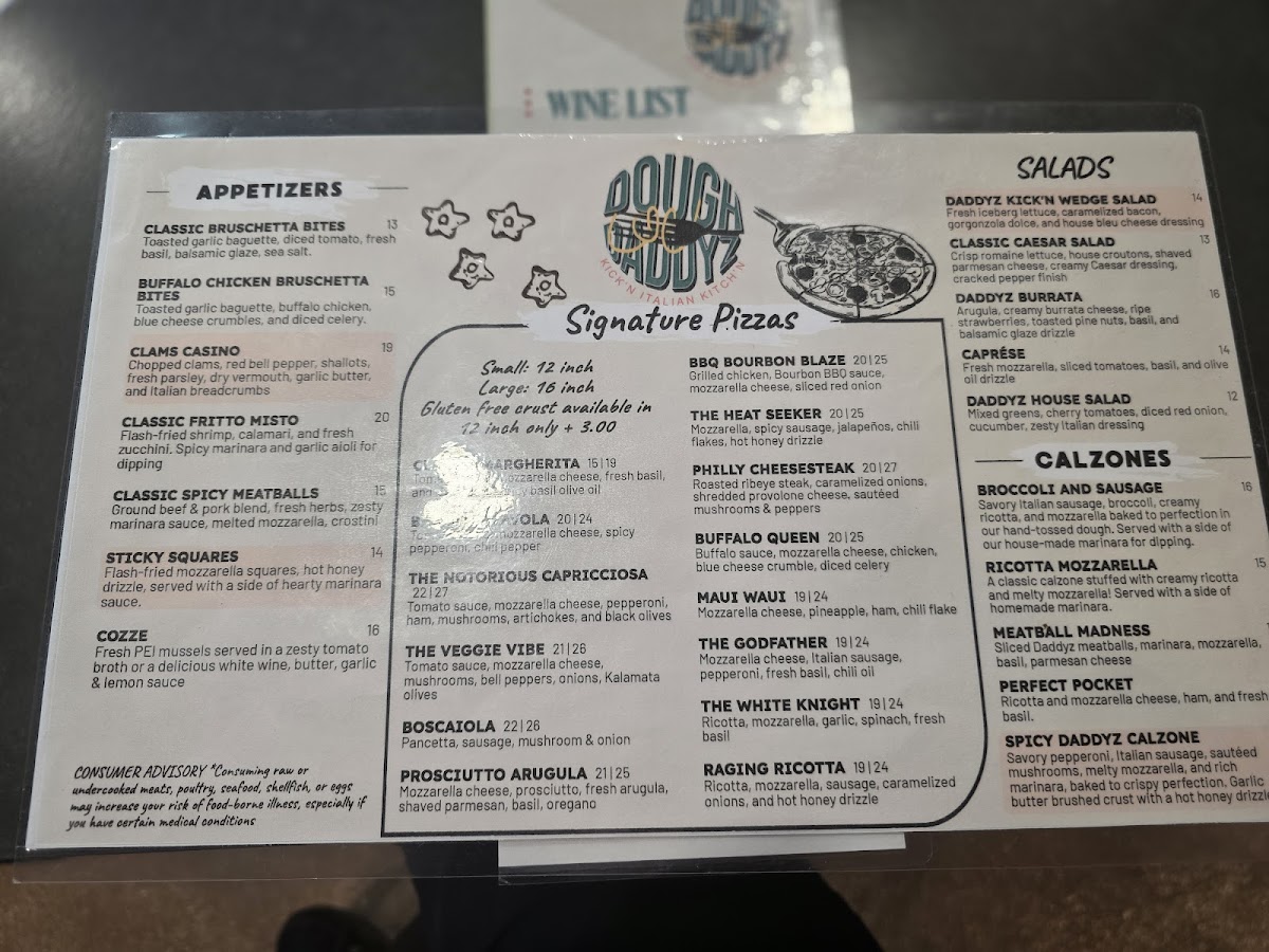 Dough Daddyz Kick’n Italian Kitch’n Photo Menu 9