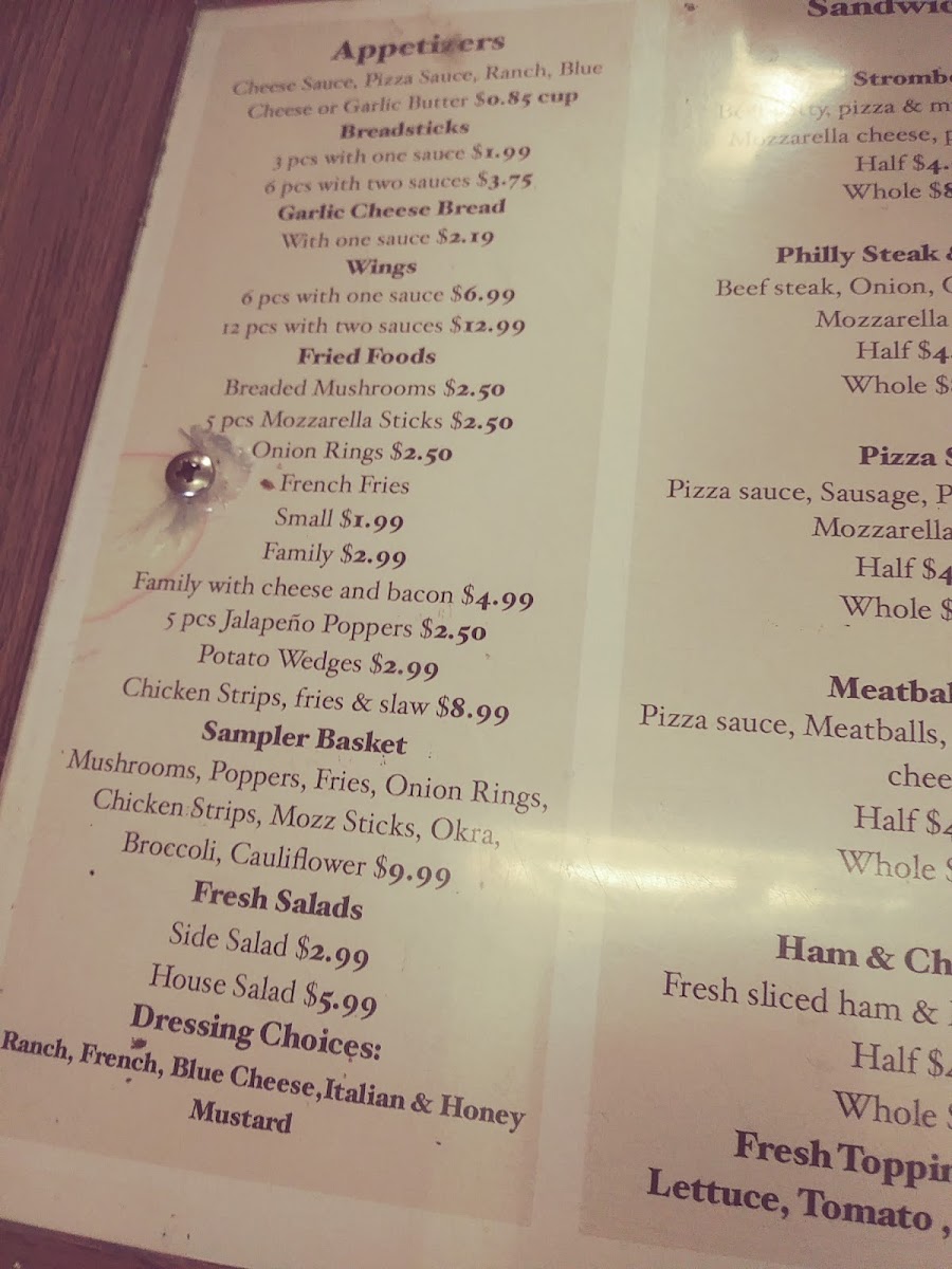 New Village Pizza Photo Menu 2