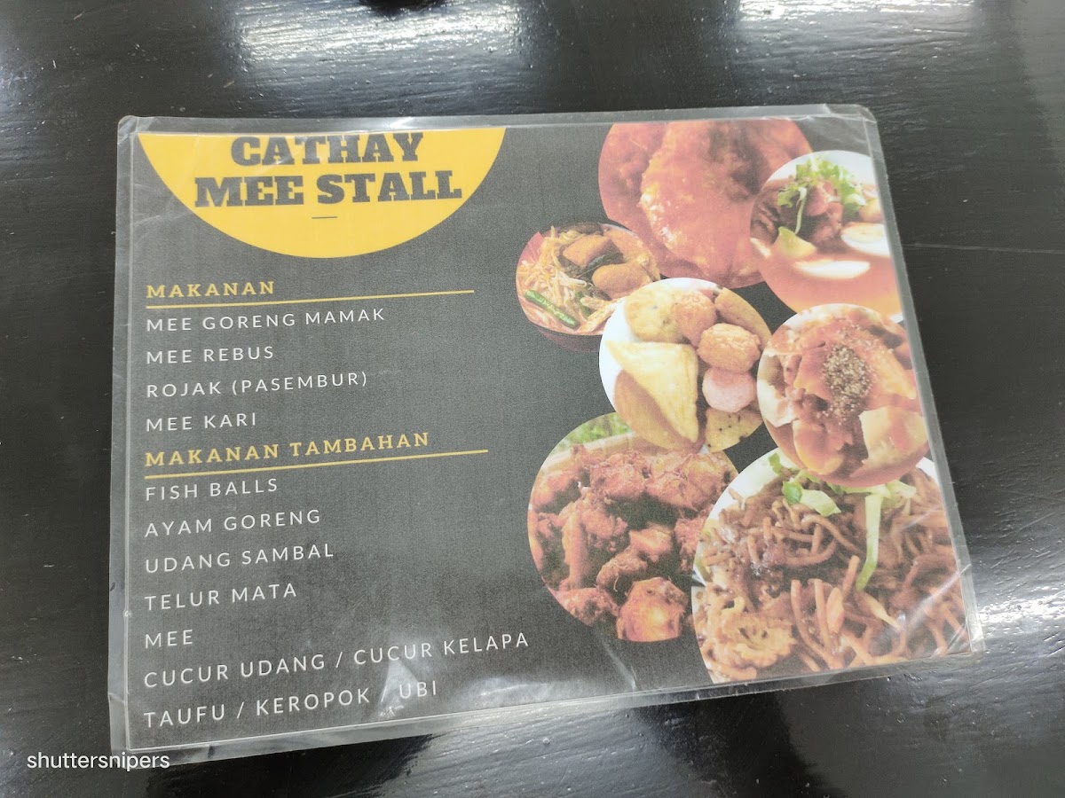 Cathay Mee Stall Photo Menu 5