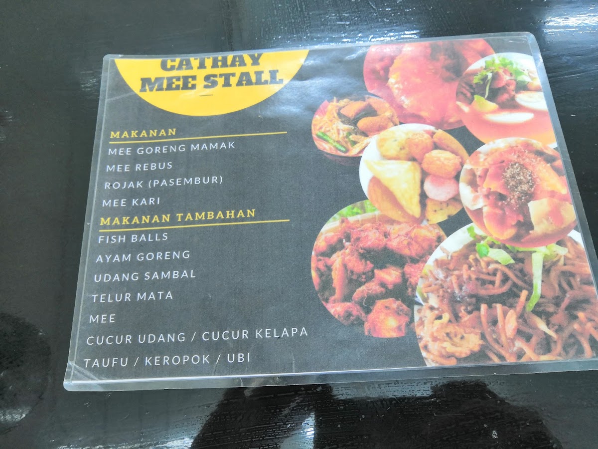 Cathay Mee Stall Photo Menu 7