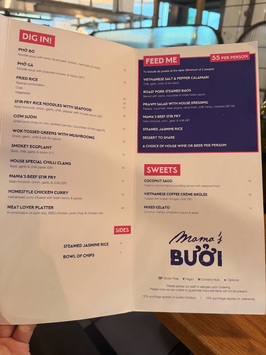 Mama's Buoi Chadstone Photo Menu 1