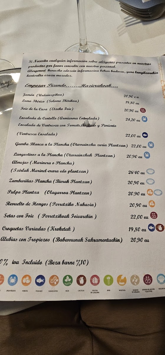 Txakoli Larrinagatxu Asador Photo Menu 1