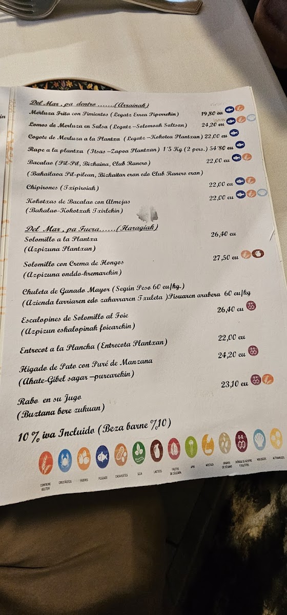 Txakoli Larrinagatxu Asador Photo Menu 2
