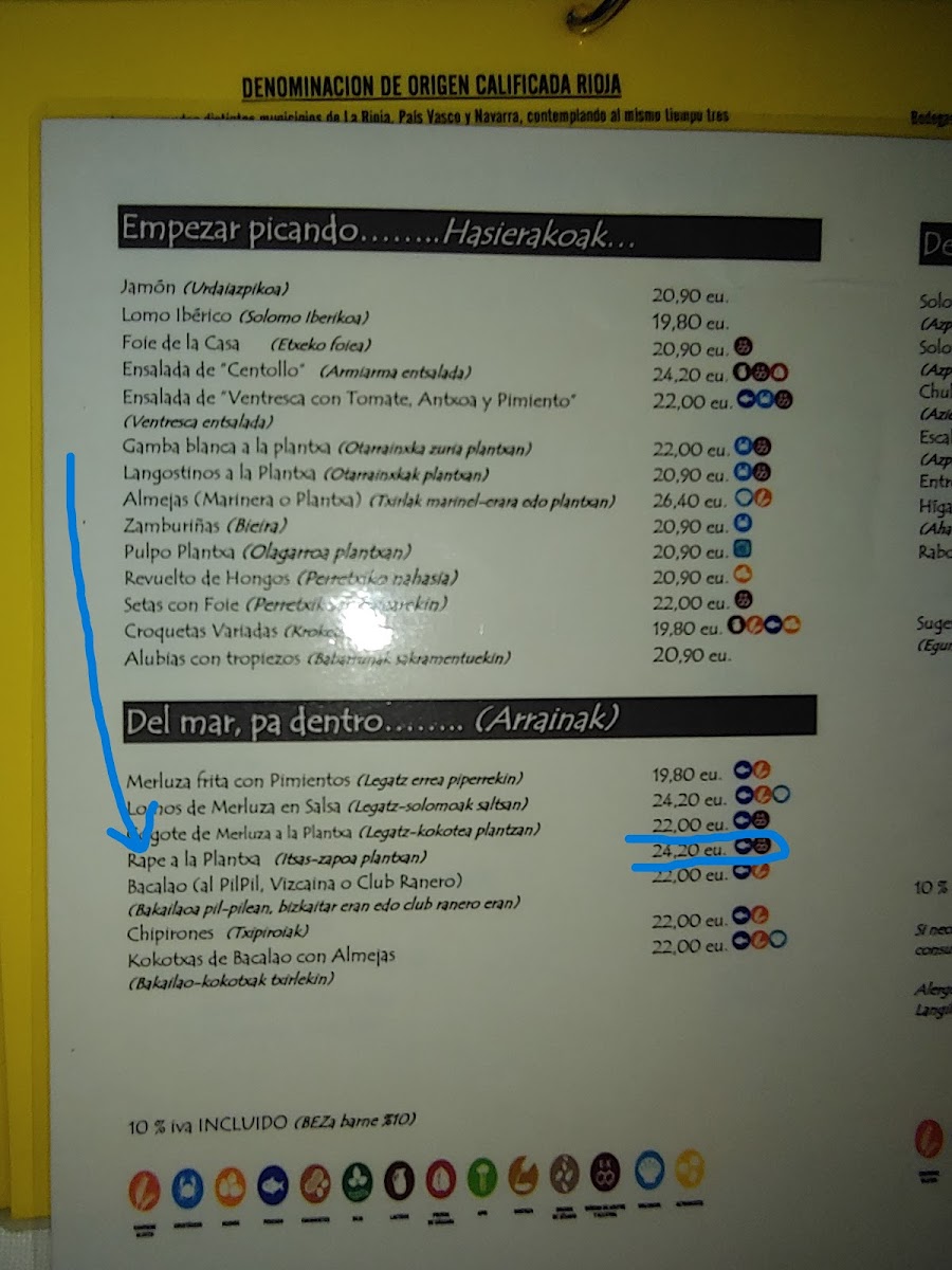 Txakoli Larrinagatxu Asador Photo Menu 3