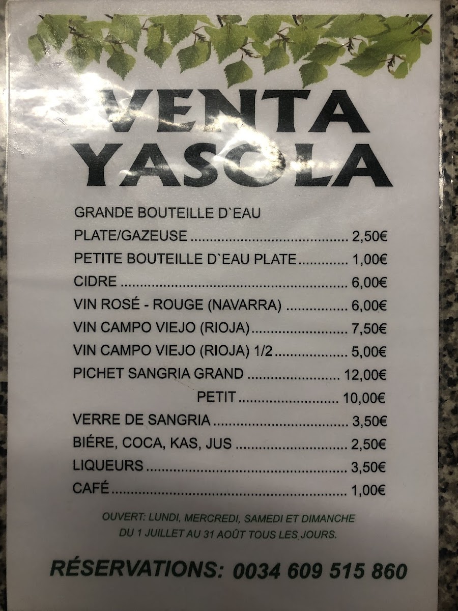 Venta Yasola Photo Menu 10