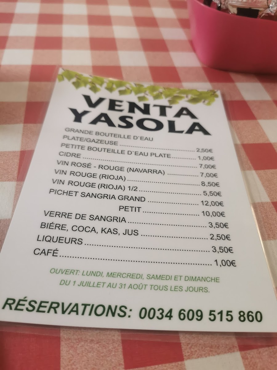 Venta Yasola Photo Menu 4