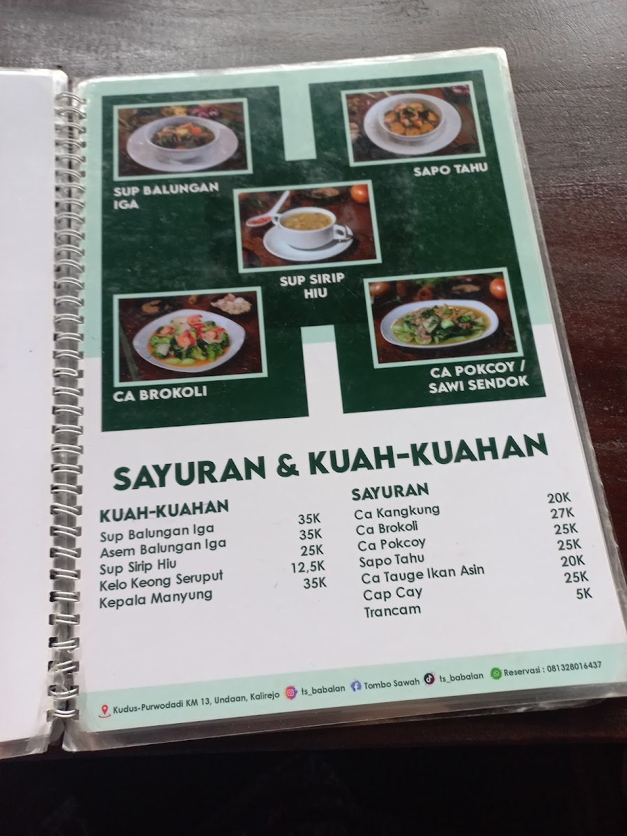 RM. Tombo Sawah Babalan Photo Menu 5