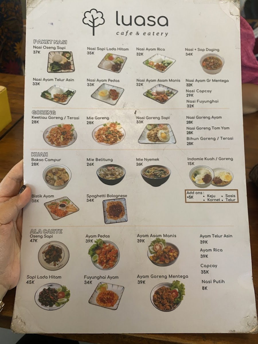 LUASA Cafe & Eatery @Sawangan Photo Menu 7