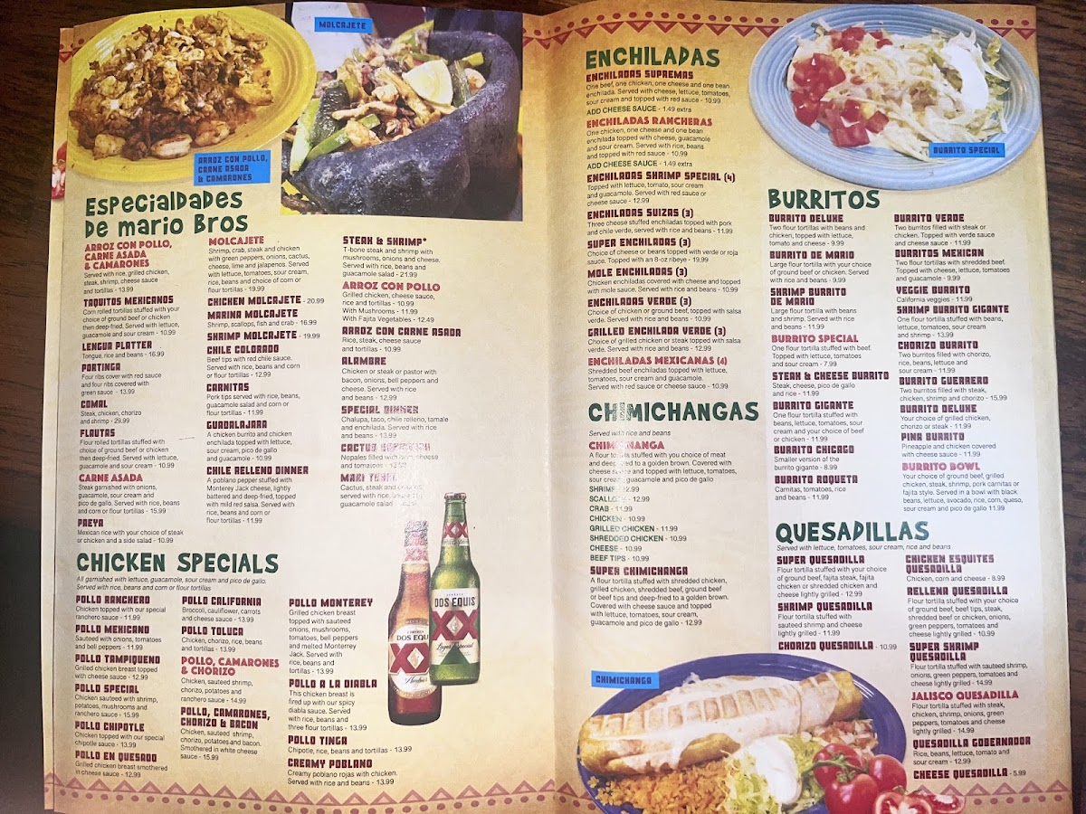 Cabañas Mexican Grill Photo Menu 1