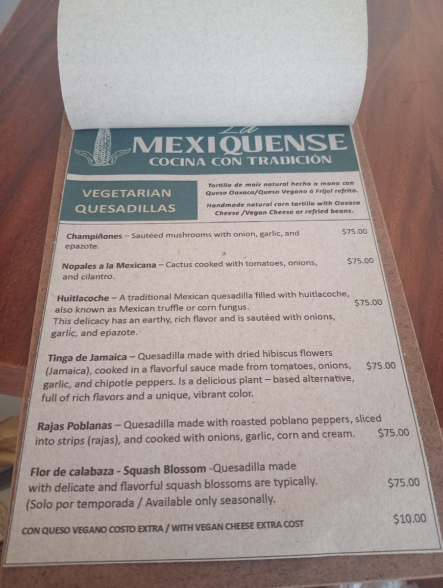 La Mexiquense Holbox Photo Menu 8