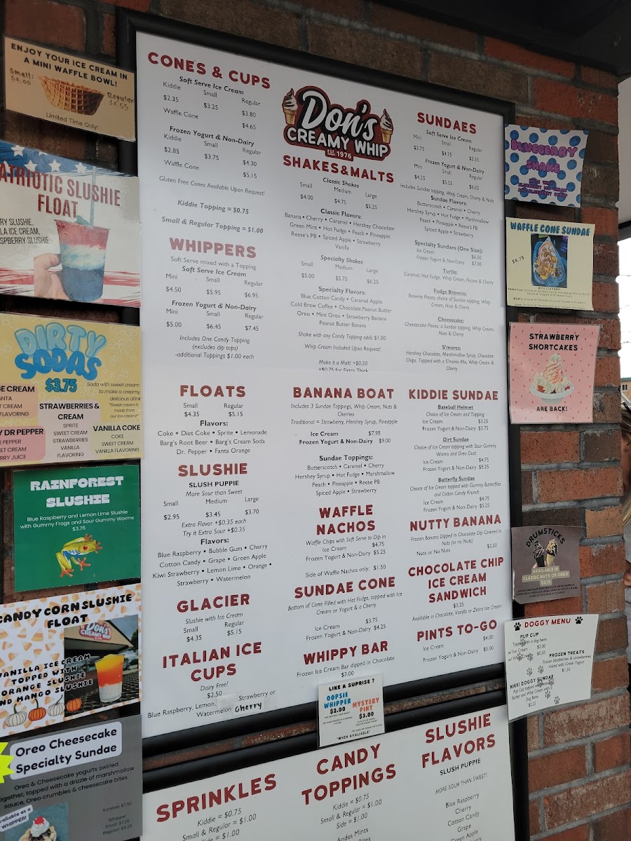 Don's Creamy Whip Photo Menu 3