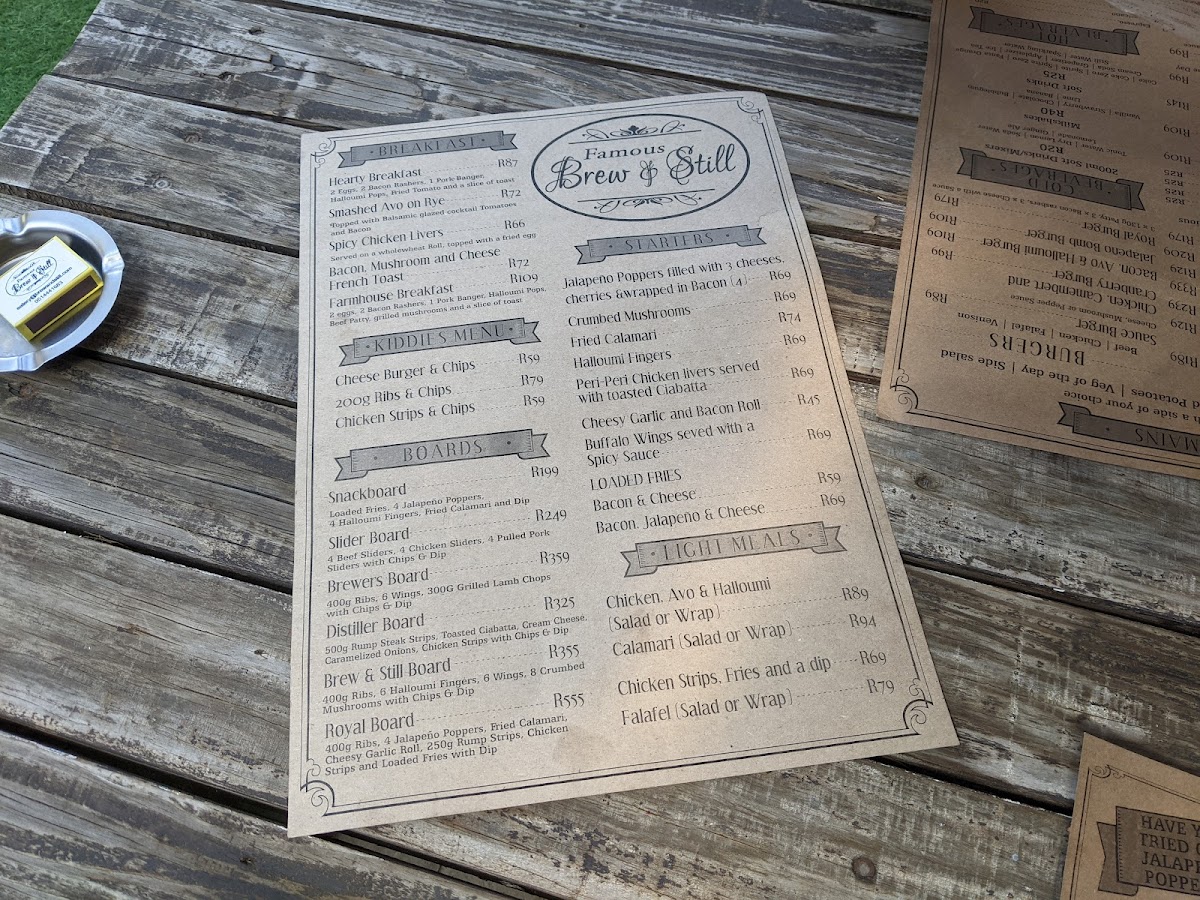 Famous Brew & Still Photo Menu 8