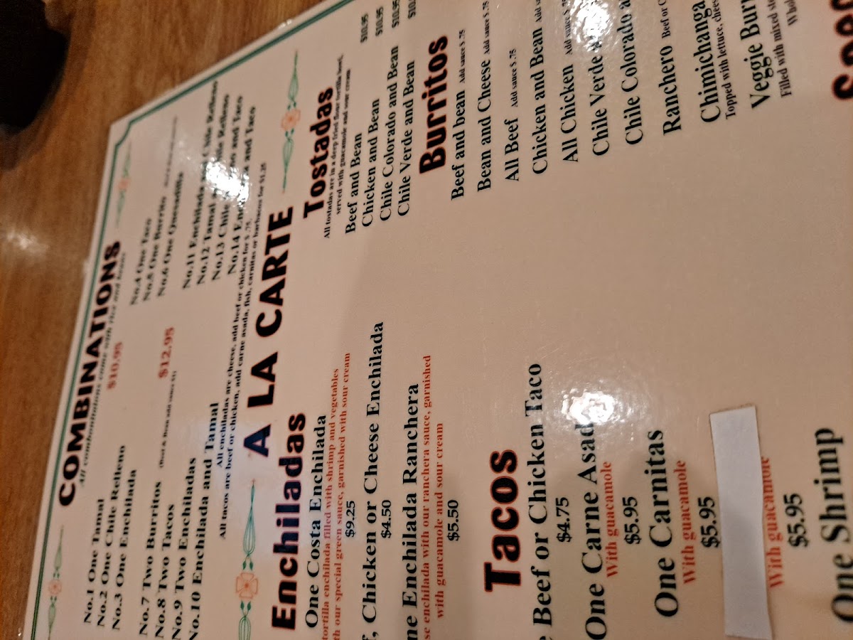 Marieta's El Cajon Mexican Restaurant Photo Menu 10