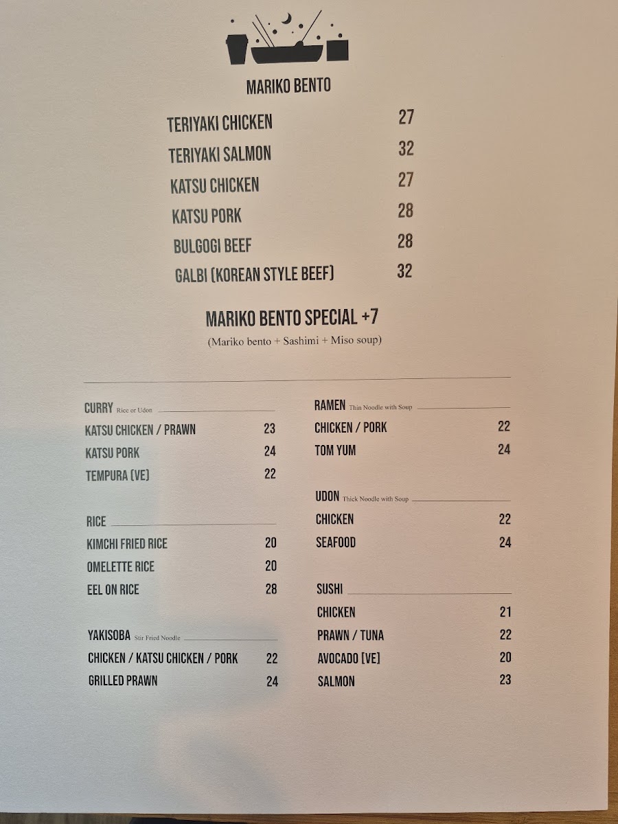 Mariko Japan Photo Menu 2