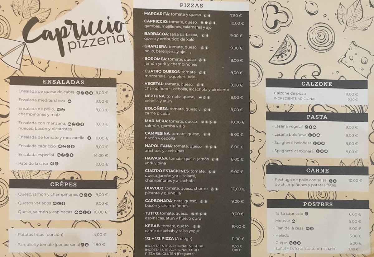 Pizzeria Capriccio Photo Menu 2