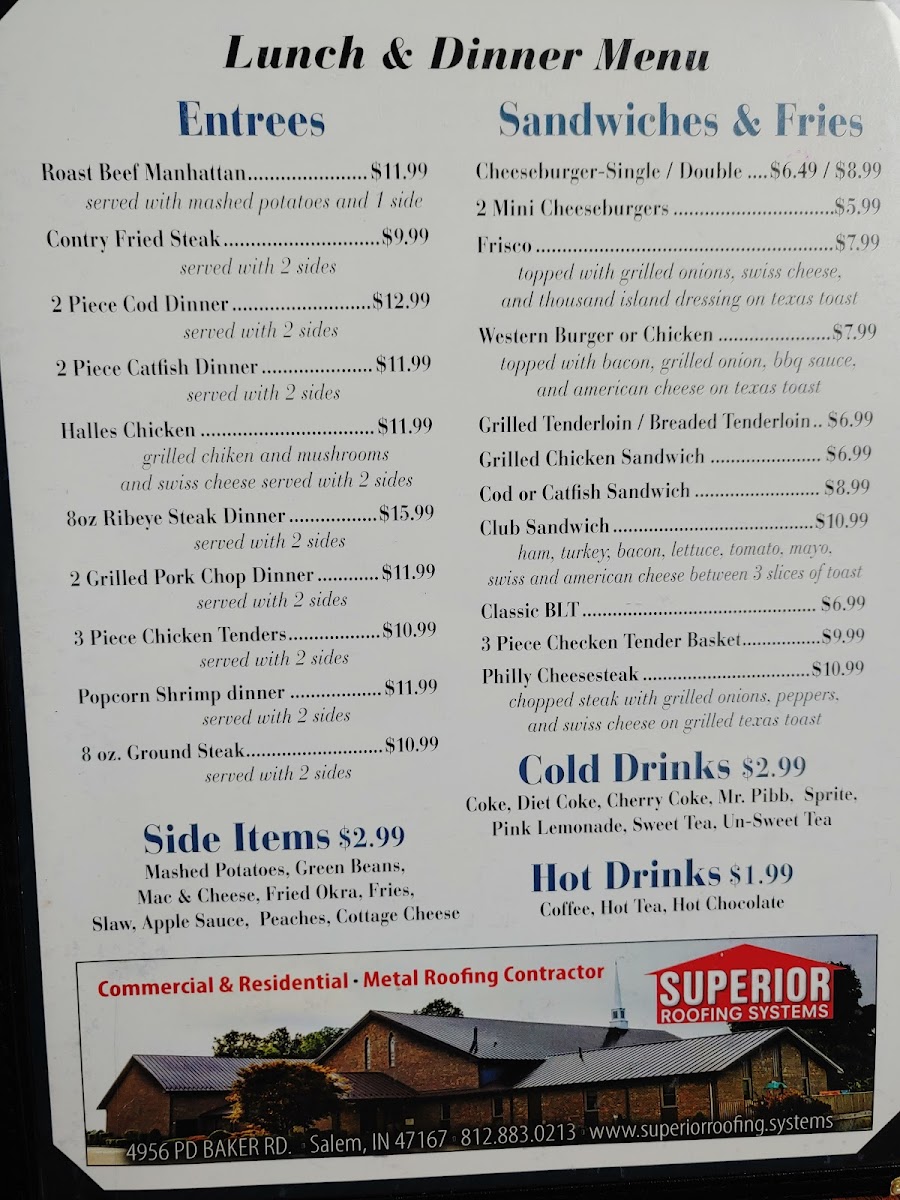 Nices Family Diner Photo Menu 2