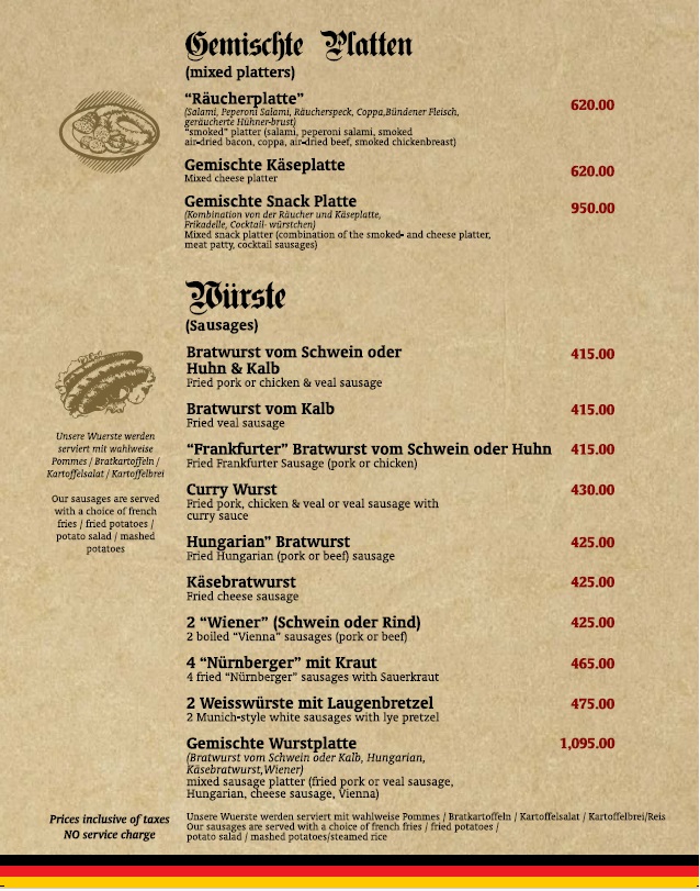 Das Bierfass Cebu - The Beer Barrel Cebu Photo Menu 1