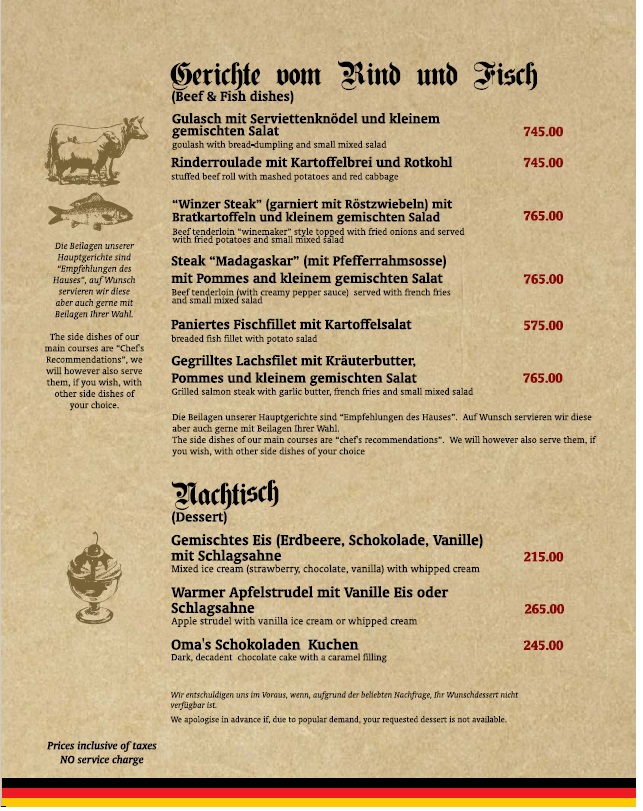 Das Bierfass Cebu - The Beer Barrel Cebu Photo Menu 3