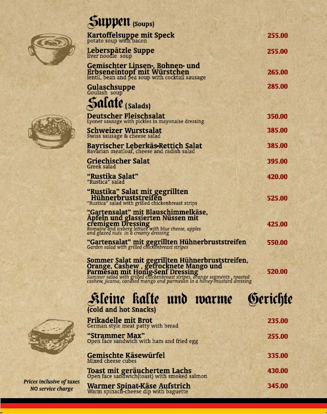 Das Bierfass Cebu - The Beer Barrel Cebu Photo Menu 5