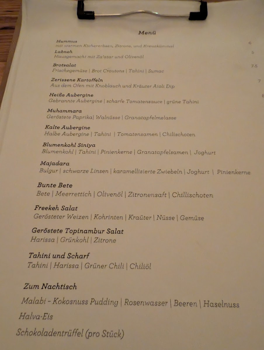 Café Pilz Photo Menu 3