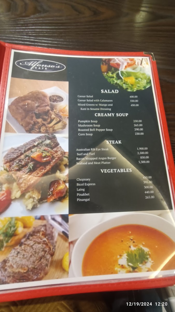 Alfonso's CAFE Photo Menu 4