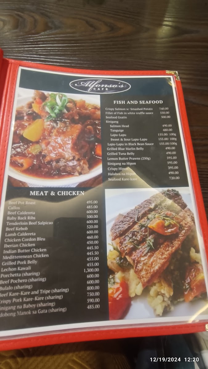 Alfonso's CAFE Photo Menu 5