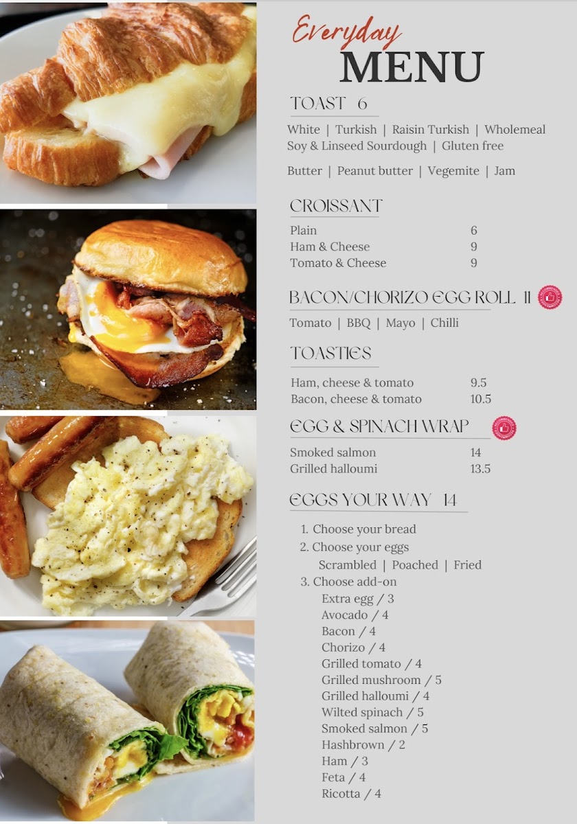 The Bucket Filler Photo Menu 2